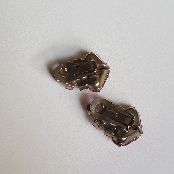 Vintage Rhinestone Earrings Brooch Set - Picture 13 of 16